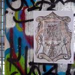 Roma. Ponte Argonauta. Street art. Freely inspired by Jacopo Bellini, "San Girolamo penitente" for #iononmilasciofregare. By Lus57