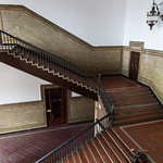 Seville Jan 2016 (2) 137 - Around and about Plaza de Espa&ntilde;a - A busker setting up for the day, he's doing arty things with coins