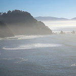 Fog Settles over Pacific Ocean