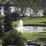looking through, to the bow river