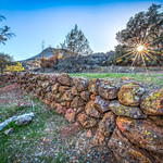 Old Stone Country Fence Stone Wall! Malibu Canyon Paramount Ranch Movie Set Old West Town Western Set Ghost Town! Dr. Elliot McGucken HDR Malibu California Fine Art Landscape Photography! Enlarged to Nikon D850 resolutions: 8256 x 5504 pixels. Socal Art