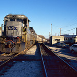 Empty Grain Train Awaits A Crew