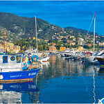 Rapallo in blue ... the harbor ...