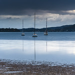 Overcast Morning on the Bay with Boats