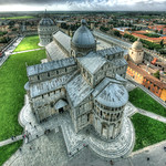 Piazza dei Miracoli in backlight