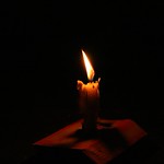 Candle in the dark