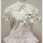 Angelic Pretty Wrapping Ribbon Blouse (white)