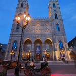Dusk on Notre-Dame Basilica HDR*