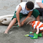 KVI Beach with Granny & Daniel