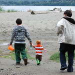 KVI Beach with Granny & Daniel