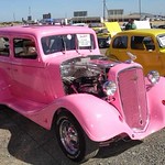 Pink hotrod