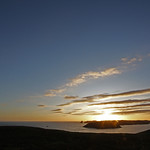 Sun over Skomer Island