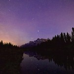 Scorpius over Mount Rundle