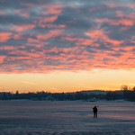 Evening on the lake ice-2