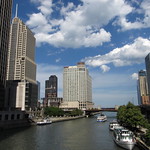 Chicago River from the Michigan Avenue Bridge, Chicago, Illinois