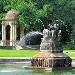 Fish-riding cherub