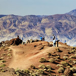 Tourists at Dante's View in Death Valley