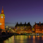 Westminster just after sunset