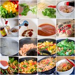 Sweet & Sour Chicken Noodles with Chinese Vegetables