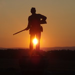 111th New York Monument at Sunset