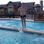 Winter Ski Resort hot spa or pool - Swim Trunk