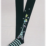 Angelic Pretty Magical Etoile OTK Socks (black)