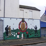 Ulster Volunteer Force UVF paramilitary Mural - associated with RHC