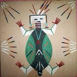 Turtle God Navajo Sandpainting