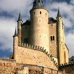 View of the Alcazar in Segovia, Spain