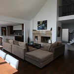 living room fireplace - before photo (staged)