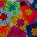 colourful granny squares