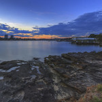 Twilight at the riverside