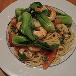 Pak Choi mit Garnelen