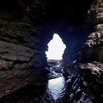 Caves at Flamborough Head in the East Riding of Yorkshire, England - June 2013
