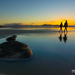 Puesta de sol en la Playa de Famara - Lanzarote, Canarias