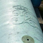 rear barrel inscription - north Spanish bronze cannon - Spanish-American War Memorial - Arlington National Cemetery - 2013-08-24