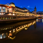 Market in Blue Hour