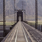 Milwaukee Road Bridge, Columbia River, Beverly, Washington. The Abandoned Milwaukee Road Fairmont Speeder Trip, August 1980