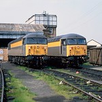 56 036 & 56 049 at Hither Green TMD. 29/04/93.