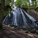Le Voile de la Mari&eacute;e, cascade du Rossignolet, massif du Sancy