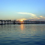 Puente de teca U Bein en Amarapura.