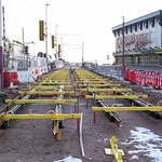 20091225 Blackpool, Central Pier tram tracks