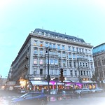 Wien, 1. Bezirk (the art of very renowned public places at the old center of Vienna), Albertinaplatz/Philharmonikerstra&szlig;e/Maysedergasse (Hotel Sacher/Caf&eacute; Mozart)