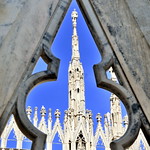Italia. Mil&aacute;n. Terraza del Duomo
