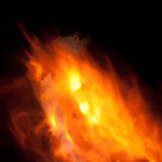 Hidden in the flames