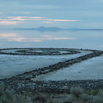 Robert Smithson's Spiral Jetty - North Shore of The Great Salt Lake, Utah