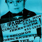 Circle Jerks, 7 Seconds, the Descendents punk hardcore flyer