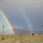 Burning Man 2010 Double Rainbow