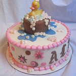 ducky baby shower cake