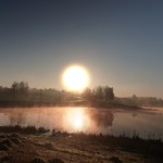 Sunrise. Spring.